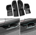 Door Side Storage Box Compatible with 2023 2024 2025 2026 Honda CRV Accessories, Front & Rear 4PCS Door Handle Insert Organizer Tray, TPE Phone Pockets Cup Holder Fit for CRV CR-V Accessories