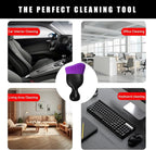 2PCS Car Interior Dust Brush, Soft Scratch Free Auto Detailing Brushes, Universal Vehicle Interior Cleaning Tool for Automotive Dashboard, Air Vents, Leather (Pure Purple)