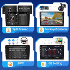 5Ghz WiFi 2G+64G Android 15 Car Radio for Toyota Corolla EX 2005-2012 with Wireless Carplay/Android Auto, 9 Inch IPS Touchscreen for Corolla Stereo with GPS Bluetooth FM/RDS SWC AHD Backup Camera MIC