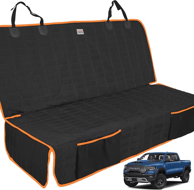 Dog Car Seat Cover for Back Seat, Car Seat Covers for Pets, Nonslip Backseat Cover Protector, Washable Bench Seat Covers for Trucks & SUV