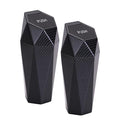 Car Trash Can with Lid, 2 Pack Mini Car Trash Can Cup Holder, Cars Garbage Can Car Accessories for Interior, Leakproof Car Trash Bin, Multipurpose Trash Can for Cars (Carbon Fiber Pattern)
