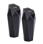Car Trash Can with Lid, 2 Pack Mini Car Trash Can Cup Holder, Cars Garbage Can Car Accessories for Interior, Leakproof Car Trash Bin, Multipurpose Trash Can for Cars (Carbon Fiber Pattern)