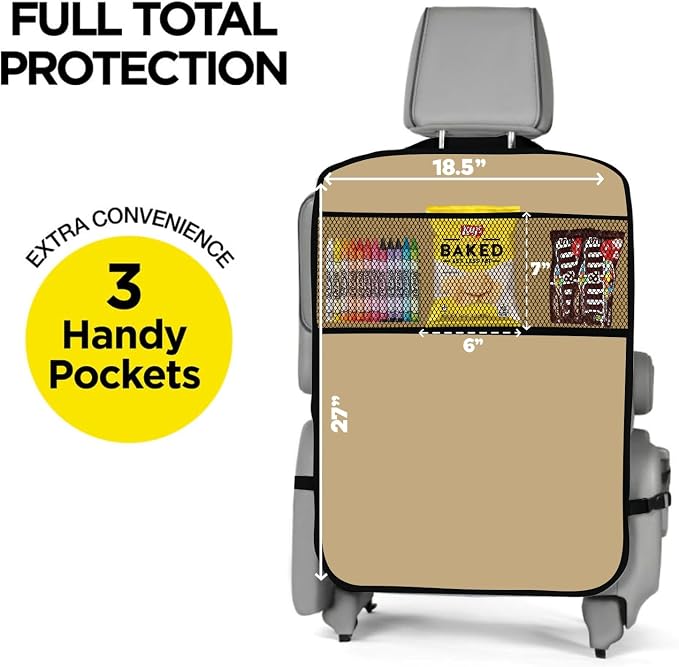 Back Seat Kick Mats (Beige)