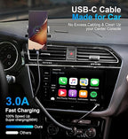 USB C Cable 6ft, 2Pack USB A to USB C 3A Fast Charging, Coiled Type C Charger Cord for Car USB-C Cable Compatible with iPhone 17/16/15/Plus/Pro/Pro Max/Samsung Galaxy A10e A20 A50 S20 Plus S10E