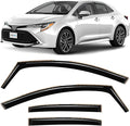 in-Channel Incredibly Durable Rain Guards for Toyota Corolla 2020-2026 Sedan, Original Window Deflectors, Vent Window Visors, Vent Deflector, 4 pcs. - 620374