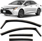 in-Channel Incredibly Durable Rain Guards for Toyota Corolla 2020-2026 Sedan, Original Window Deflectors, Vent Window Visors, Vent Deflector, 4 pcs. - 620374
