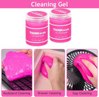 Pink Car Duster Interior Kit, Perfect Car Detailing Brush Kit for Cleaning Windows,Windshield,Dashboard and Air Vents Suitable for All Cars