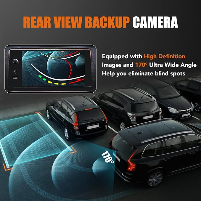 Reverse Backup Camera Compatible with Ford Escape 2014 2015 2016 | Night Vision Wide-angle Rear View Camera Parking Assist Replaces# GJ5T-19G490-AD, CJ5T-19G490-AB, EJ5T-19G490-A