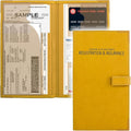 Registration and Insurance Card Holder - Car Organizer - Yellow | Vehicle Glove Box Document Organizer, Auto Essential Paperwork Holder for Contact Information Cards, Interior Car Accessories