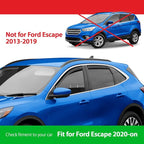 Goodyear Shatterproof in-Channel Window Deflectors for Ford Escape 2020-2026, Rain Guards, Window Visors for Cars, Vent Deflector, Car Accessories, 4 pcs - GY008084