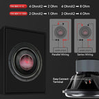 12" Quinta Stack Composite Cone Subwoofer (TXX-BDC-V-12), Superior Performance, 2400W, 5 Magnets, BASV Voice Coil, Aluminum Basket, Weaved Tinsel Leads, Multi-Connect Terminals, 2 * 4 Ohms