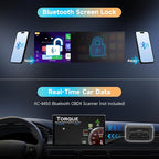 AD5 AI Box Wireless CarPlay Adapter & Android Auto, 2025 Upgrade Ai Box CarPlay Compatible with YouTube, AI DriveChat, Dual Wi-Fi, Dual BT, for OEM Wired CarPlay/Android Auto