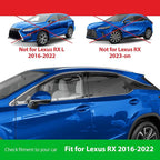 Goodyear Shatterproof in-Channel Window Deflectors for Lexus RX 350, RX 450H 2016-2022, Rain Guards, Window Visors for Cars, Vent Deflector, Car Accessories, 4 pcs - GY008425
