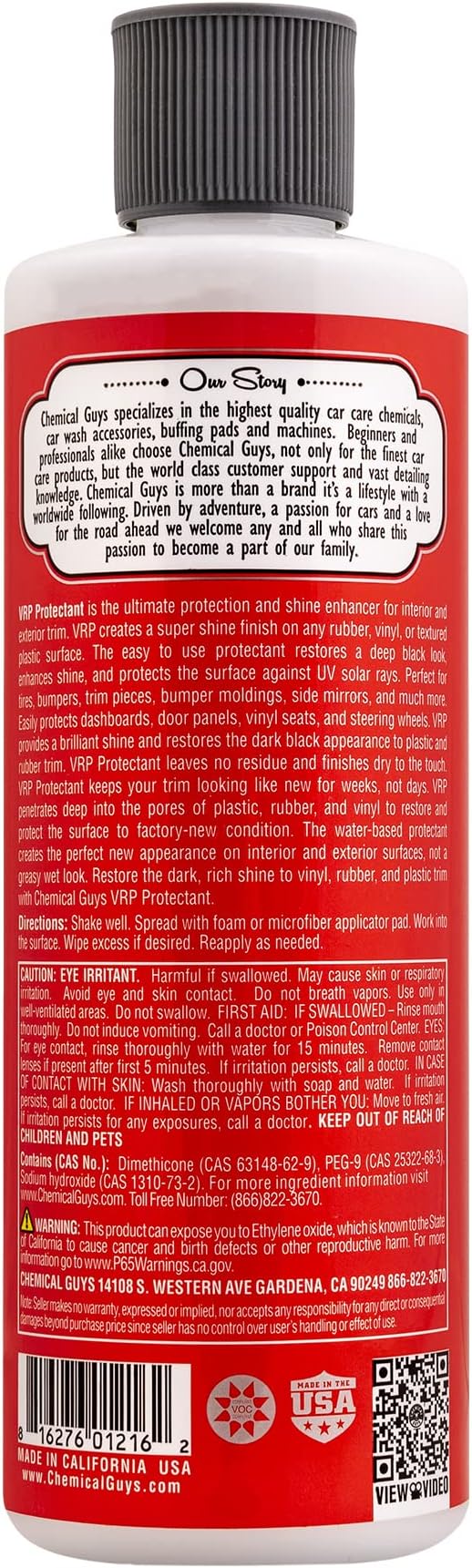 TVD_107_16 VRP Vinyl, Rubber and Plastic Non-Greasy Dry-to-the-Touch Long Lasting Super Shine Dressing for Tires, Trim and More, Safe for Cars, Trucks, SUVs, RVs & More, 16 fl oz