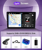 4G+64G Car Radio for Suzuki Swift 2011-2017, Android Car Stereo Carplay Android Auto EQ 9 Inch Touchscreen Bluetooth FM RDS GPS WiFi Mirror Link Backup Camera