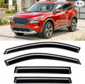 2021-2026 Tape-On Rain Guards for Nissan Rogue Side Window Visor Deflectors S SV SL Platinum Tinted Vent Shade Protectors 2022 2023 2024 2025