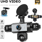 5-Lens Dash Cam for car 360°Wide Angle 3.16 Inch 1080P Dash Camera with Loop Recording Reversing Assistant 24-H Monitoring Easy Installation