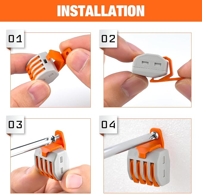 115PCS Lever Wire Connectors Nuts Kit 28-12AWG Inline Electrical Terminal 2 3 4 5 Port Assortment Quick Disconnect Push in Wires Connectors for Solid Stranded Wiring Projects