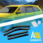 Extra Durable Window Deflectors Tape-On Window Visors Rain Guards Fit for Jeep Grand Cherokee 2011-2021, Sun Visors, Wind Vent for Shades, Exterior Car Accessories - 4pcs. AG0081