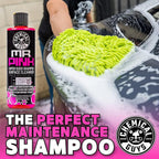 Mr. Pink Car Wash Soap & Chenille Wash Mitt Kit - 16 oz High Foaming Auto Shampoo with Plush Microfiber Mitt - Safe for Cars, Trucks, Motorcycles, and RVs - Scratch-Free Cleaning Combo