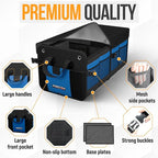 Trunk Organizer For SUV Car Organizer and Storage, Multi-Compartment Storage Bag Car Accessories for Women Men, Perfect Christmas Gifts, 1680D Oxford, Non Slip Bottom, Straps, Soft Cover (50L)