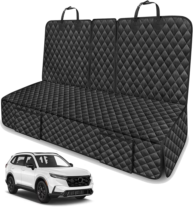 Dog Car Seat Cover for Back Seat Compatible with Honda CRV CR-V HRV HR-V Accessories, Waterproof Non-Slip Pet Bench Backseat Covers 2000-2025 2026 2027 New