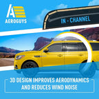 Extra Durable Window Deflectors in-Channel Window Visors Rain Guards Fit for Lincoln Navigator 2018-2024, Sun Visors, Wind Vent for Shades, Exterior Car Accessories - 4 pcs. AG0931