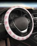 Steering Wheel Cover Accessories Neoprene Cover, Breathable Non-Slip Easy to Install Suitable for Women Men, 14.5-15.5 Inch for Car SUV Van Truck Universal - Pink Bow
