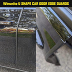 16.4ft (5m) Car Door Edge Guards Black – Self-Adhesive PVC, U-Shaped, Fits Most Vehicles, Fade-Resistant, Scratch- and Chip-Resistant – Reduces Dings in Parking Lots