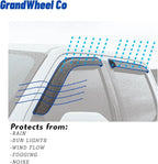 GrandWheel Window Deflectors Smoke Tinted Tape-On Side Window Vent Visor Deflectors Rain Guards Compatible with Pathfinder 2013-2020 - 6pcs. GW0395