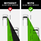 2 Pack Blind Spot Mirrors, HD Glass Wide Angle Convex Rearview Mirrors for Cars, Trucks, SUVs (2 Pack)