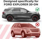 Window Deflectors Smoke Tinted In-Channel Side Window Vent Visor Deflectors Rain Guards Compatible with Explorer 2020-2026 - 4pcs. GW0711