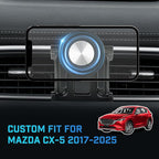 Magnetic Car Cell Phone Holder for Mazda CX-5 2017-2025 Accessories, CX5 Phone Mount for 4-7 Inch Phones, Mobile Stand with 2 Options iPhone Mag Safe & Clip-in