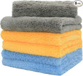 Microfiber Towels for Cars, Car Drying Wash Detailing Towel with Plush Edgeless Microfiber Cloth (Multi)