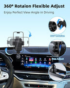 PZK Car Phone Mount for BMW X5 2024-2026 X6/ BMW X7 2023-2026 Accessories | Custom 14.9-inch Screen Auto Lock Car Phone Holder 360° Rotating Extension Rod Hands-Free Not Affect Air Vent Cradles