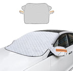 Car Windshield Snow Cover, Magnetic Windshield Snow Cover 4-Layer Protection for Snow, Ice, Frost, Sunlight, Car Windshield Cover with Side Mirror Protector Fit for Most Cars Sedan Compact SUV