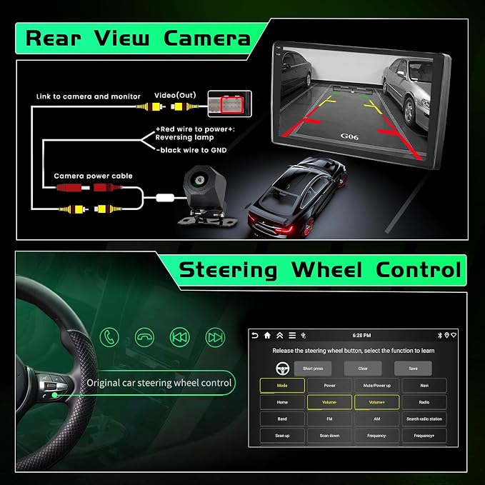 4+64GB Android 15 Car Radio for Toyota 4runner 2002-2009 Wireless Carplay Android Auto, 9" in-Cell Touch Screen Car Stereo with WiFi GPS BT Backup Camera