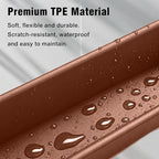 2PCS Car Seat Gap Filler, Automotive Seat Organizer Fill The Gap Between Seat and Console, Universal Car Storage Box Inserts Fill The Gap Between Seat &Console for Coins Wallets Keys (Brown)