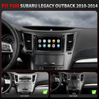 QLED Radio for Subaru Legacy Outback Upgrade 2010 2011 2012 2013 2014,4G Network,Touch Screen Stereo Replacement,Wireless carplay Android auto,Free Camera