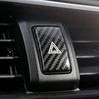 Warning Lights Button Sticker Carbon Fiber Black | Compatible with Honda 10th Gen Civic 2017-2021 Center Console Decal Car Interior Accessories