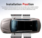 4 PCS Car Door Sill Protector, Carbon Fiber Leather Threshold Guard Strips, Anti-Scratch Auto Door Entry Guards Sill Protector, Universal for Most Vehicles (Black)