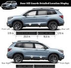 4PCS Car Door Edge Guards Door Sill Protector for Honda Passport 2019-2025 2026 Accessories ABS Plastic Material Matte Black Car Door Threshold Protection