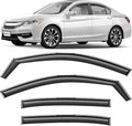 in-Channel Incredibly Durable Rain Guards for Honda Accord 2013-2017 Sedan, Original Window Deflectors, Vent Window Visors, Vent Deflector, 4 pcs. - 613274