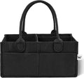 Mr. Pen- Baby Diaper Caddy Organizer, Black, Medium | Nursery Storage Bin and Car Organizer for Diapers and Baby Wipes
