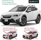 in-Channel Incredibly Durable Rain Guards for Subaru XV Crosstrek 2018-2023, Original Window Deflectors, Vent Window Visors, Vent Deflector, 4 pcs. - 618415