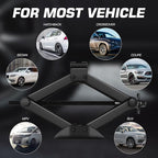 2 Ton Jack Kit Scissor Jack for Car, Tire Jack Tool Kit Universal Emergency Kit with Lug Wrench, Tire Changing Kit Portable Ideal for SUV and Auto,TOOLS-00777