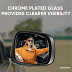 Passenger Side Mirror Compatible with 2008-2020 Dodge Grand Caravan, 2008-2016 Chrysler Town Country, 2012-2015 RAM CV, 2009-2014 VW Routan, Right Side Mirrors, Heated, 68026176AB, CH1325107