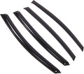 WD2-841 Dark Smoke 4 Pcs Set Window Visor (Outside Mount) Deflector Rain Guard Compatible with 2012-2016 Subaru Impreza Hatchback