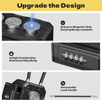 3xN52 Magnetic Key Lock Box,Magnetic Key Holder,Magnet Key Box for Under car,Hide a key with 10000+ Secure Combinations with Strong Magnet for Storage Indoors, Outside