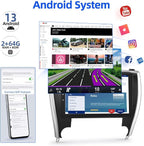 [2+64GB] Android 13 Car Stereo for Toyota Camry 2015 2016 2017, 10.1 inch Touch Screen Radio, Carplay&Android Auto/1080P/Hi-Fi Audio/Bluetooth/GPS/WiFi +MIC